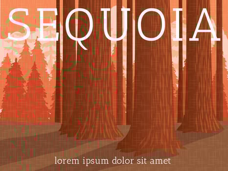 Sequoia National Park Poster vector