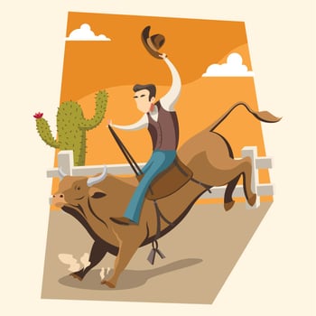 Bull illustration vector