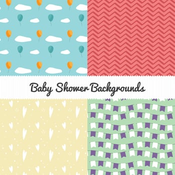 Baby Shower Backgrounds vector