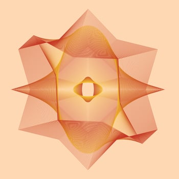 Wireframe element, abstract geometry vector
