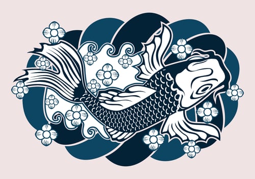Japanese Tattoo Design vector