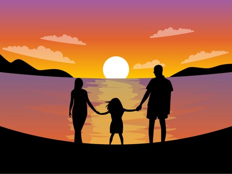 Outstanding Family Vacation Vectors