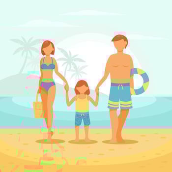 Family Vacation Vector
