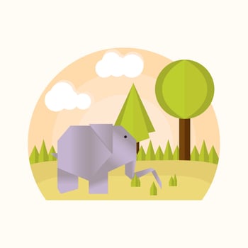 Origami Animals Vector