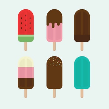 Summer Popsicles vector