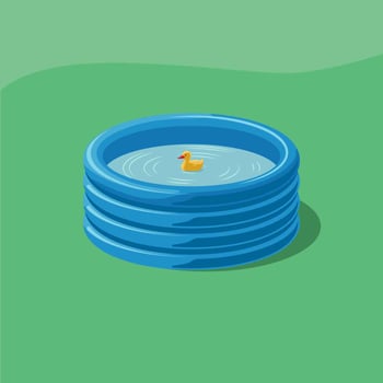 Pool Inflatables Vector Illustration