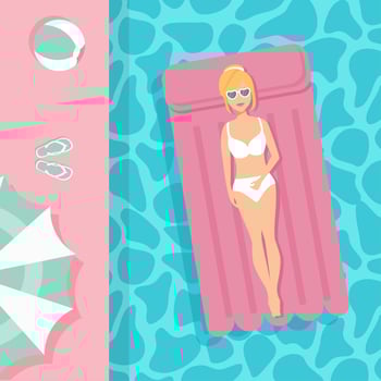 Pool Inflatables vector