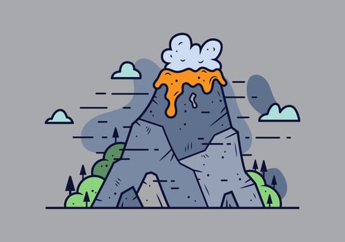 Volcano Vector
