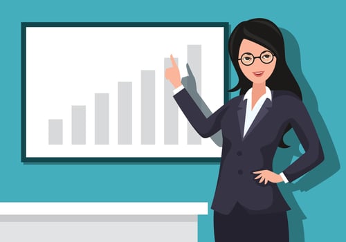 Business Woman Vector Illustration