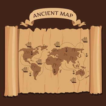 Ancient Map Vector
