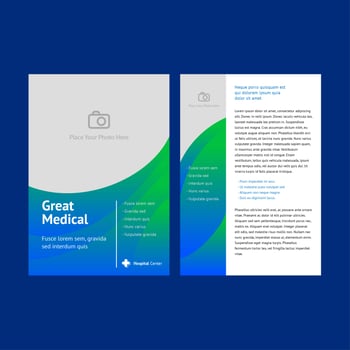 Brochure Medical vector