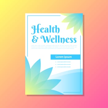 Wellness Brochure Template vector
