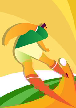 Mexico World Cup Soccer Player vector