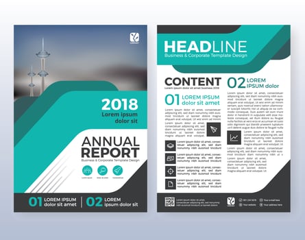 Multipurpose corporate business flyer layout design. Suitable fo vector