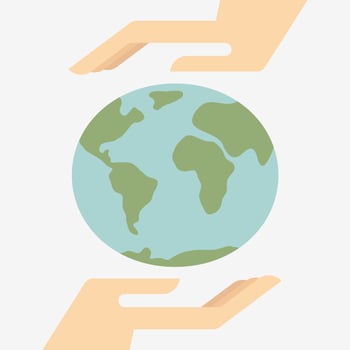 Save the earth vector