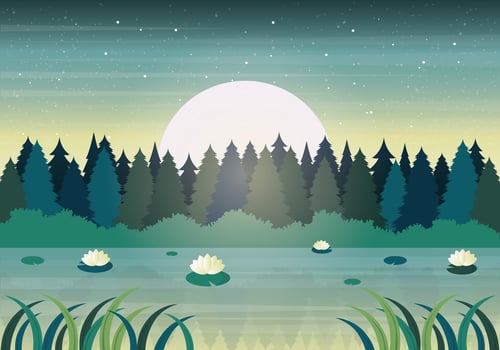 Vector Nature Landscape Illustration