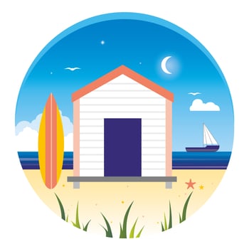 Vector Beautiful Summer Illustration