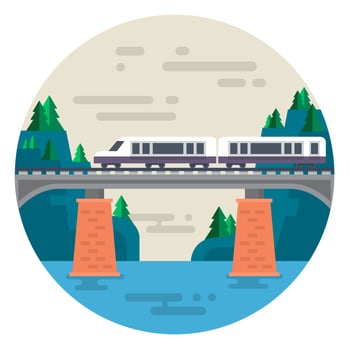 Railway Bridge vector