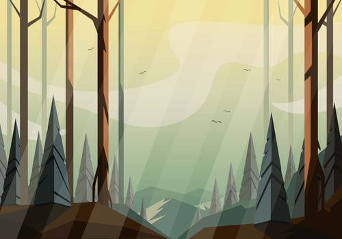 Vector Nature Landscape Illustration