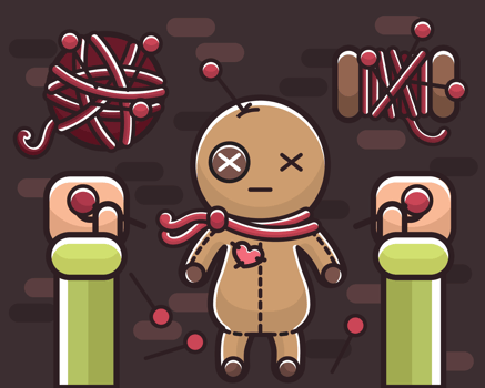 Voodoo Doll Vector
