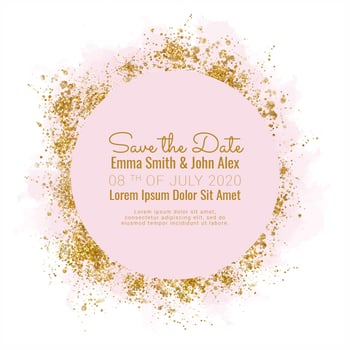 Vector Save the Date Card