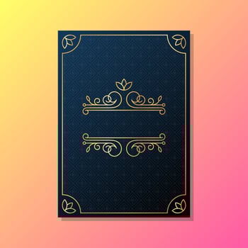 Greeting Card Wedding Invitation Template vector