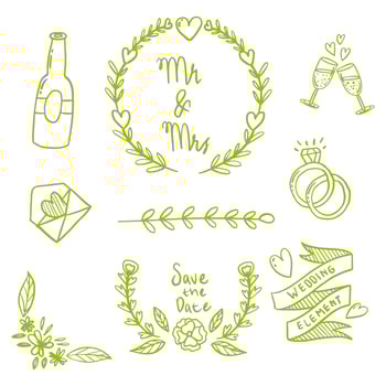 Wedding Element vector