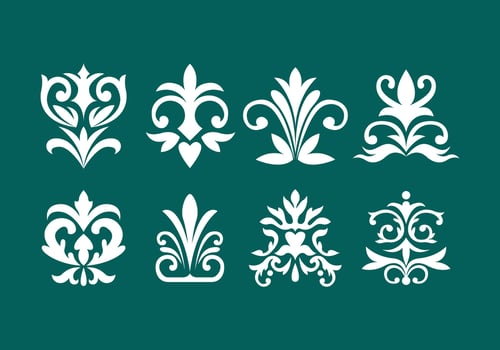 Decorative Ornament Element Collection vector