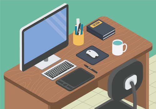 Isometric workspace  vector