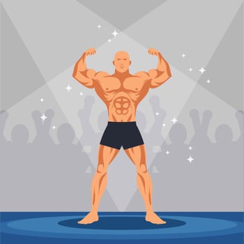 Body Builder Vector