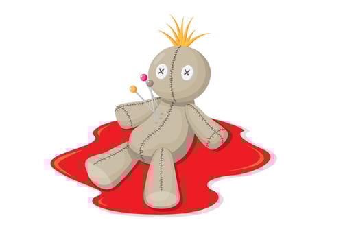 Voodoo Doll Illustration vector