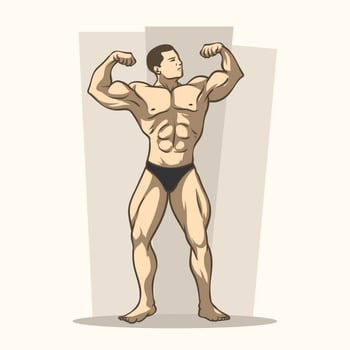 Bodybuilder vector