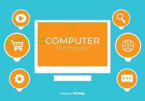 Computing Technology Vector Background