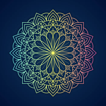 Ornamental Round Lace Pattern vector
