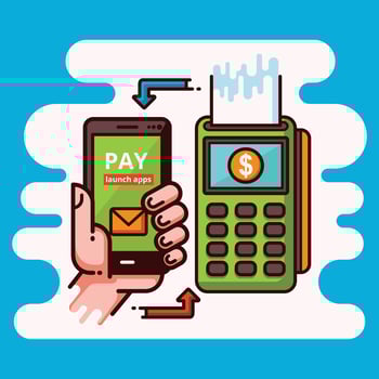 Pay With Phone vector