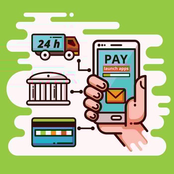 Pay With Phone vector