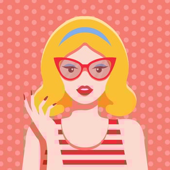 Woman Pop Art Vector