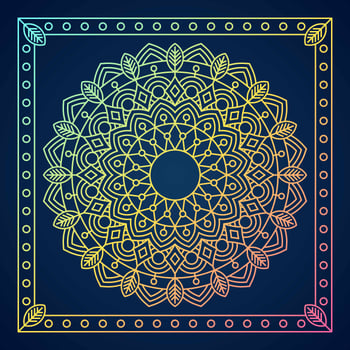 Ornamental Round Lace Pattern vector