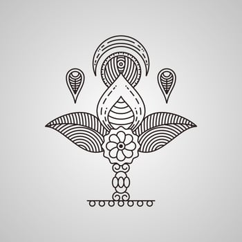 Unique Henna Art Vectors