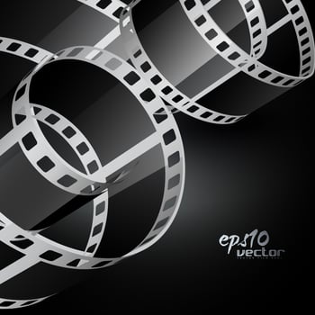 realistic vector reel film