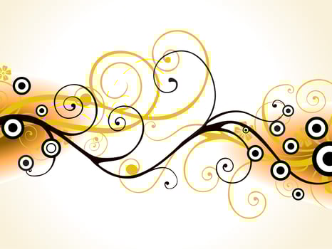 Floral background vector