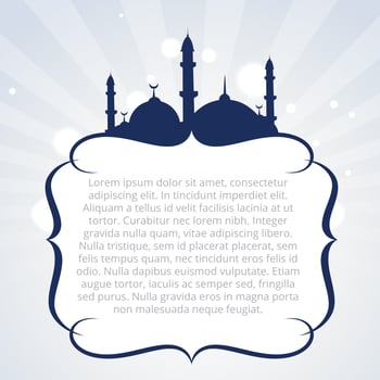 islamic background design vector