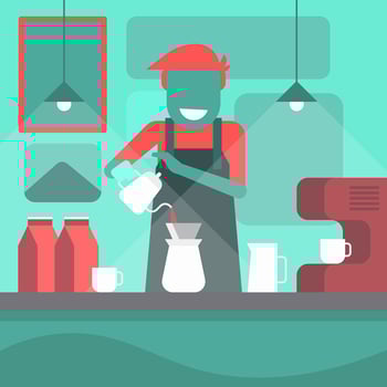 Barista Illustration vector