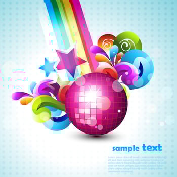 vector disco ball
