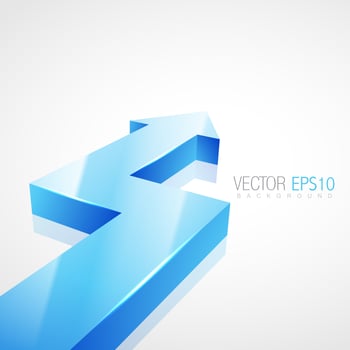 3d arrow illustration vector