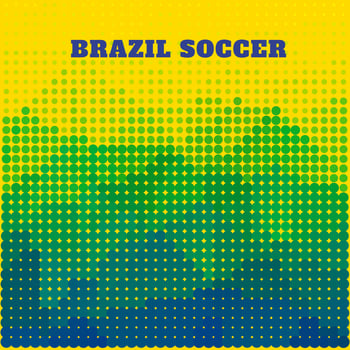 brazil soccer design vector