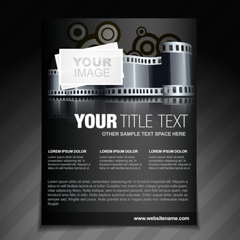 photogrphy flyer brochure poster and magazine cover vector