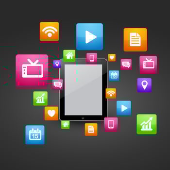 smart tablet vector