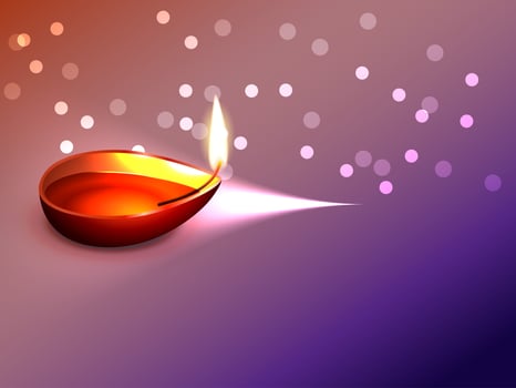 traditional diwali design vector