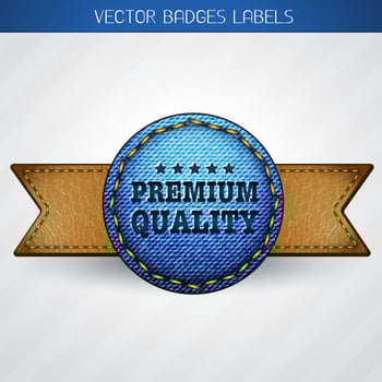 premium quality label vector